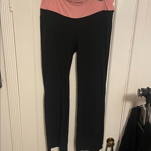 Old Navy Black and Pink Track Pants